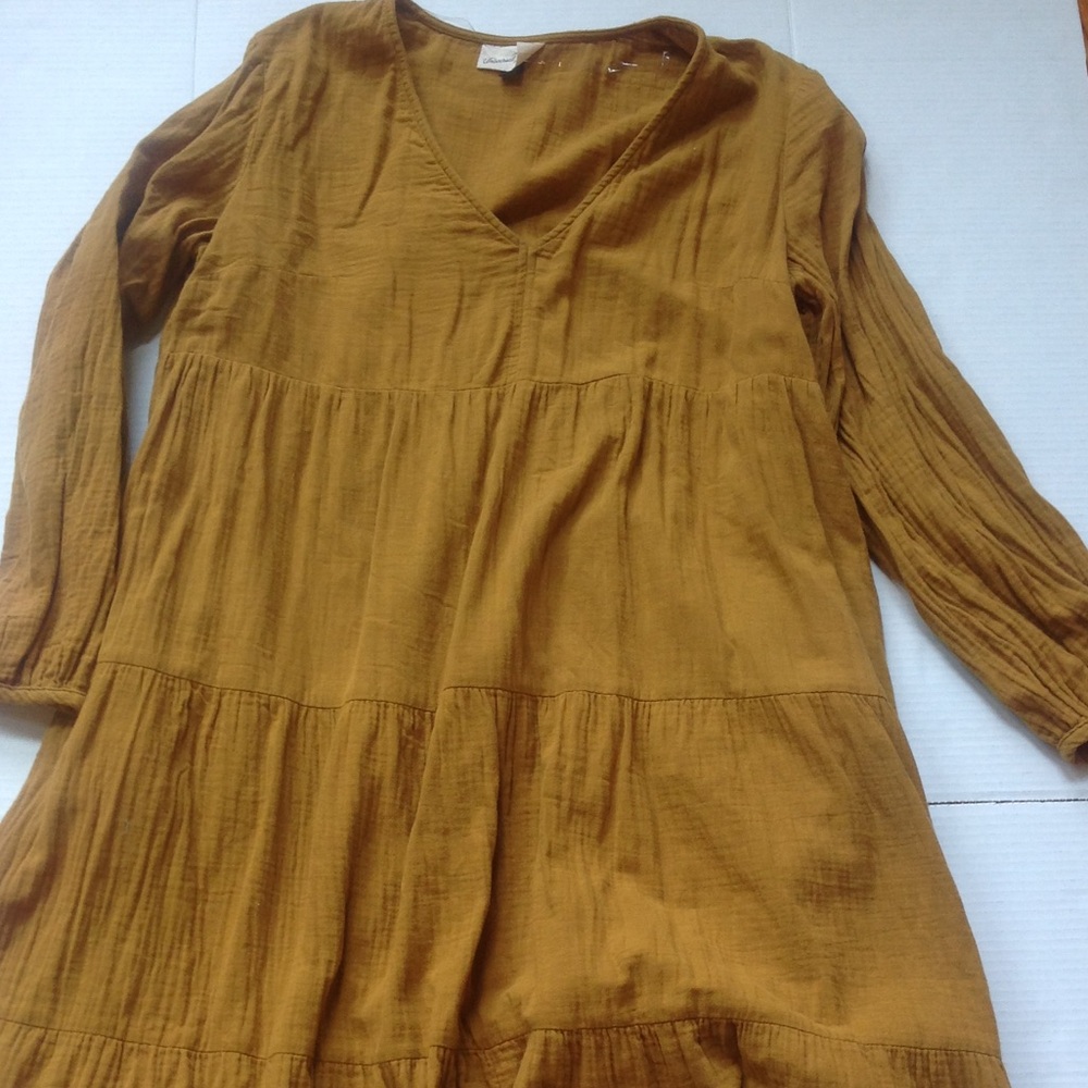 Target  Mustard Ruffle Dress  Universal Thread